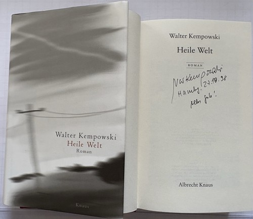 Walter kempowski signiert - walter, buch