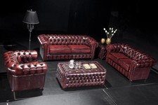 Edle chesterfield sofagarnitur - chesterfield,