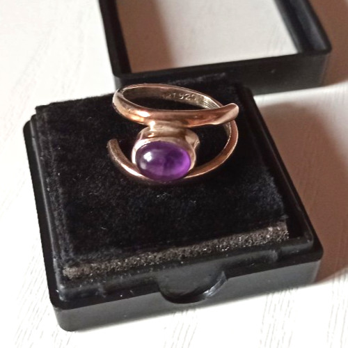 Echter amethyst ring - echter,