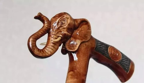 Elefant holz gehstock - elefant,