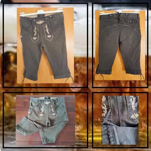 Trachten kniebundjeans braun - kniebundjeans,