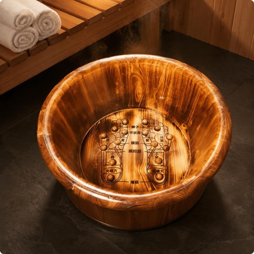 Holz-Fußbadewanne