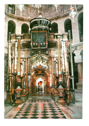 Postkarte jerusalem church - jerusalem,,