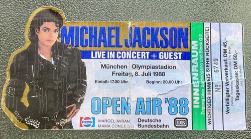 Michael jackson konzertkarte - michael, jackson,