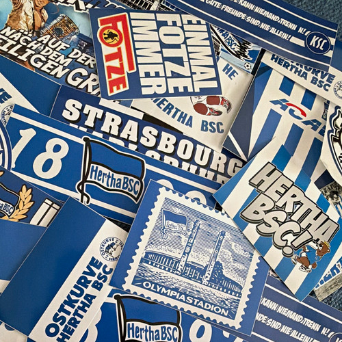 Hertha bsc aufkleber set pro - hertha,