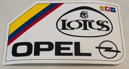 Werbe aufkleber lotus opel - werbe-aufkleber,