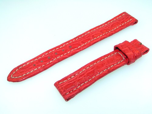 Breitling 15mm leder band rot - breitling,