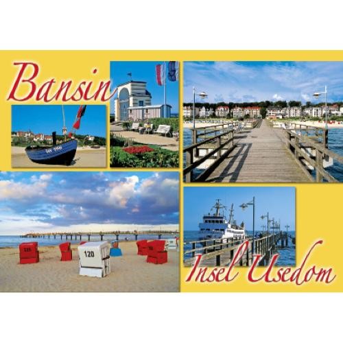 Bansin usedom postkarte - bansin,