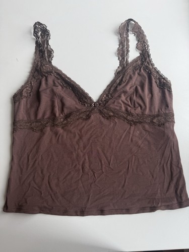 Top mit spitze - top,