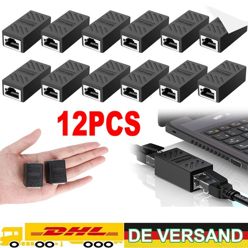 12x rj45 verbinder kupplung - 12x,