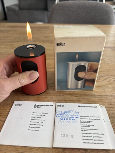 Braun tischfeuerzeug orange - t2,