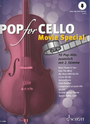 Noten pop for cello - ->, movie