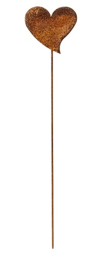Edelrost gartenstecker herz - edelrost,