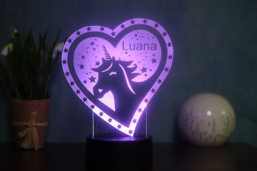 Personalisierte einhorn lampe - personalisierte,
