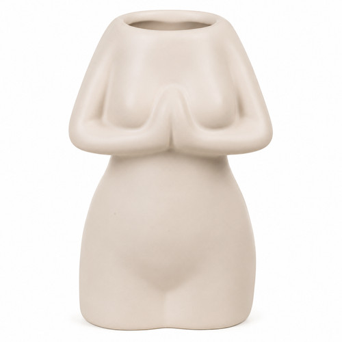 Keramik vase womens body weiß - keramik,