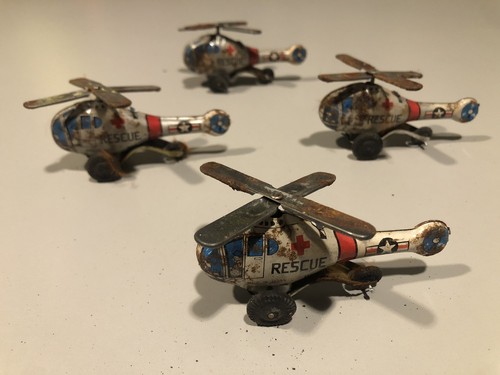 Blechspielzeug hubschrauber - 4x,