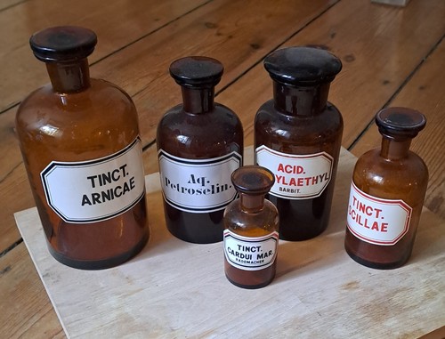 Antike apothekerflaschen - 5,