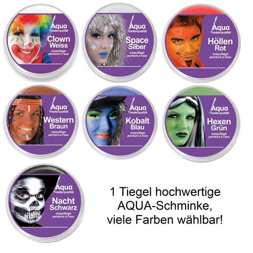 Theater aqua makeup - aqua,