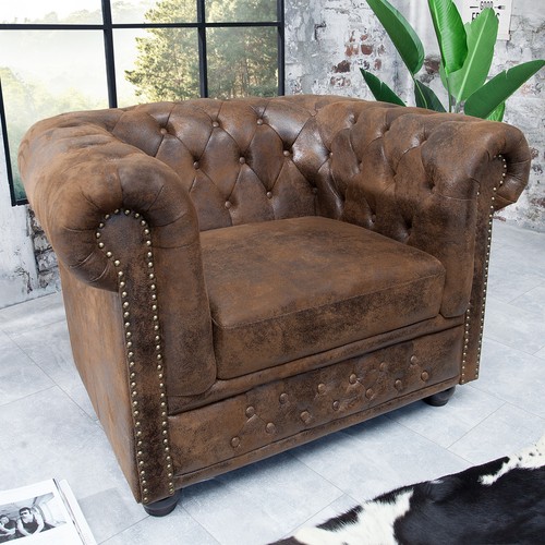 Chesterfield sessel 110cm - chesterfield,