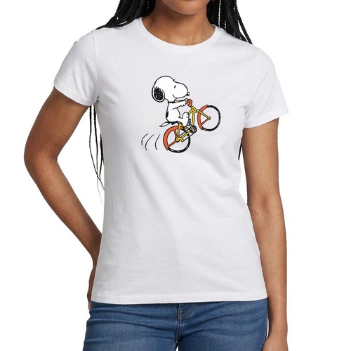 Peanuts snoopy mit fahrrad - peanuts,
