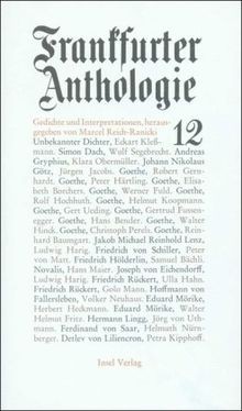Frankfurter anthologie - frankfurter,