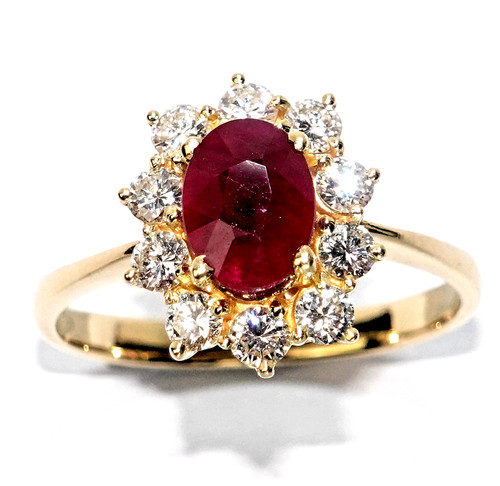 Ring gold rubin 5ct - gold,