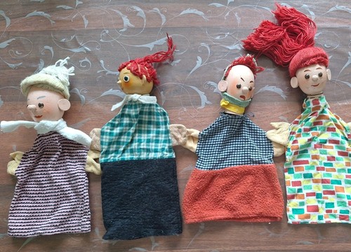 Antike handpuppen kasperle 4 - antike,