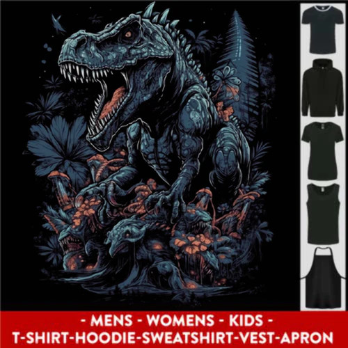 Ein rex dinosaurier - in, einem