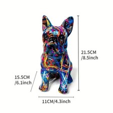 Bulldogge figur mehrfarbig - bulldogge,