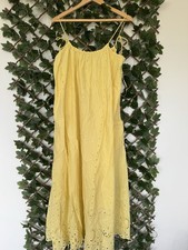 Langes gelbes sommer maxikleid - gelbes, sommer-maxikleid