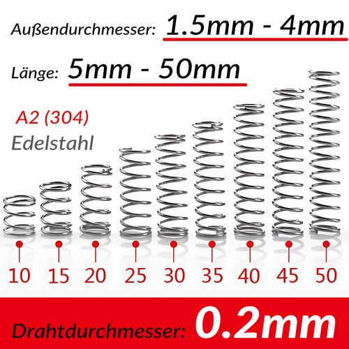 Druckfeder 2mm - druckfeder, 0,2mm