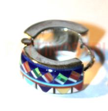 Indianerschmuck Herren CREOLE 925 Silber Echtschmuck Silbercreole