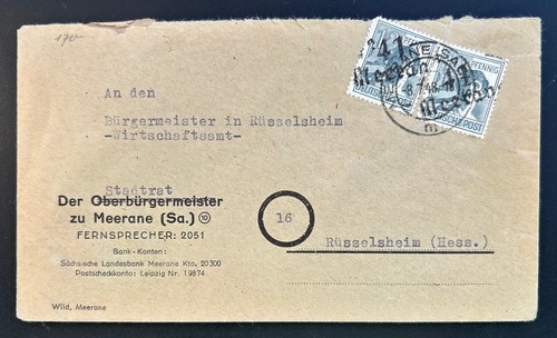 Sbz sachsen 1949 meerane - 👉sbz,