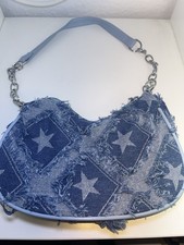 Blaue Jeans Tasche Mit Sternen