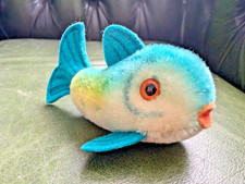 Steiff Fisch blau Vintage 60er