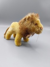Alter Steiff Löwe Leo  ca. 11 cm groß mit Knopf und Schild