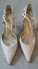 BRAUTSCHUHE Perlweiß HOCHZEITSSCHUHE Fiarucci Valentine White Echt Leder 36,5 
