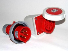 16A CEE Stecker + Wandsteckdose IP67 5-polig - 16 A Set 5p - PCE 0152-6 + 1152-6