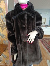 Damen Kunst Pelz Mantel