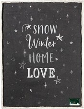 Die Spiegelburg 16902, Decke snow Winter Home (ca. 130x170 cm), Kuscheldecke