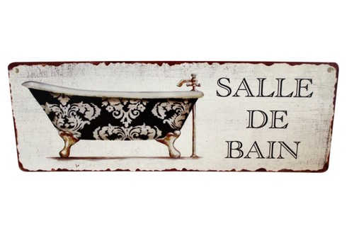 Shabby blechschild badezimmer - shabby,