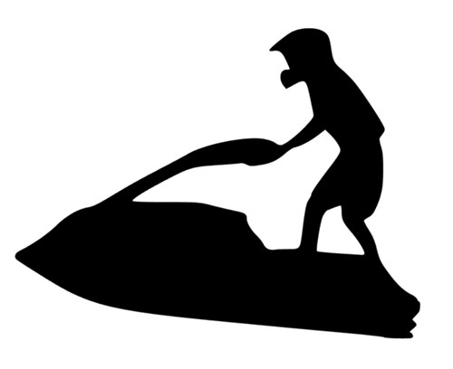 Jetski aufkleber sticker auto - aufkleber,