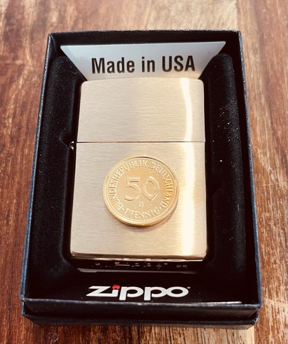 Pfennig vergoldet zippo - vergoldet,