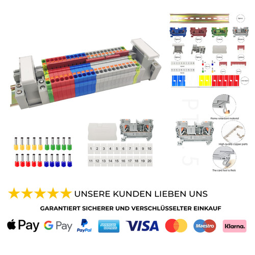 Durchgangsklemmen hutschiene - durchgangsklemmen,