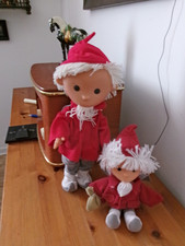 2 DDR "Sandmännchen-Puppen"  Sonni Spielwaren Sonneberg 1 mal groß 1 mal klein