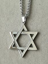 Davidstern Edelstahl Anhänger