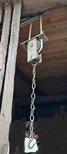 Antike Umlenkrolle,Seilzug,Seilwinde,Flaschenzug,Holz,Kette,Seil,Antiquität
