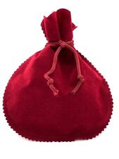 SCHMUCKJAGD 5ER SET SCHMUCKBEUTEL IN SAMTOPTIK BORDEAUXROT 14X12 CM