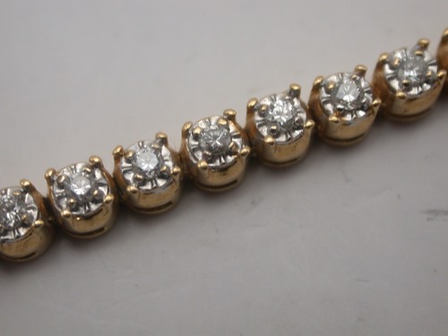 Feines diamant tennis - diamant, /