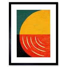 Simple Bold Teal Mustard Coral